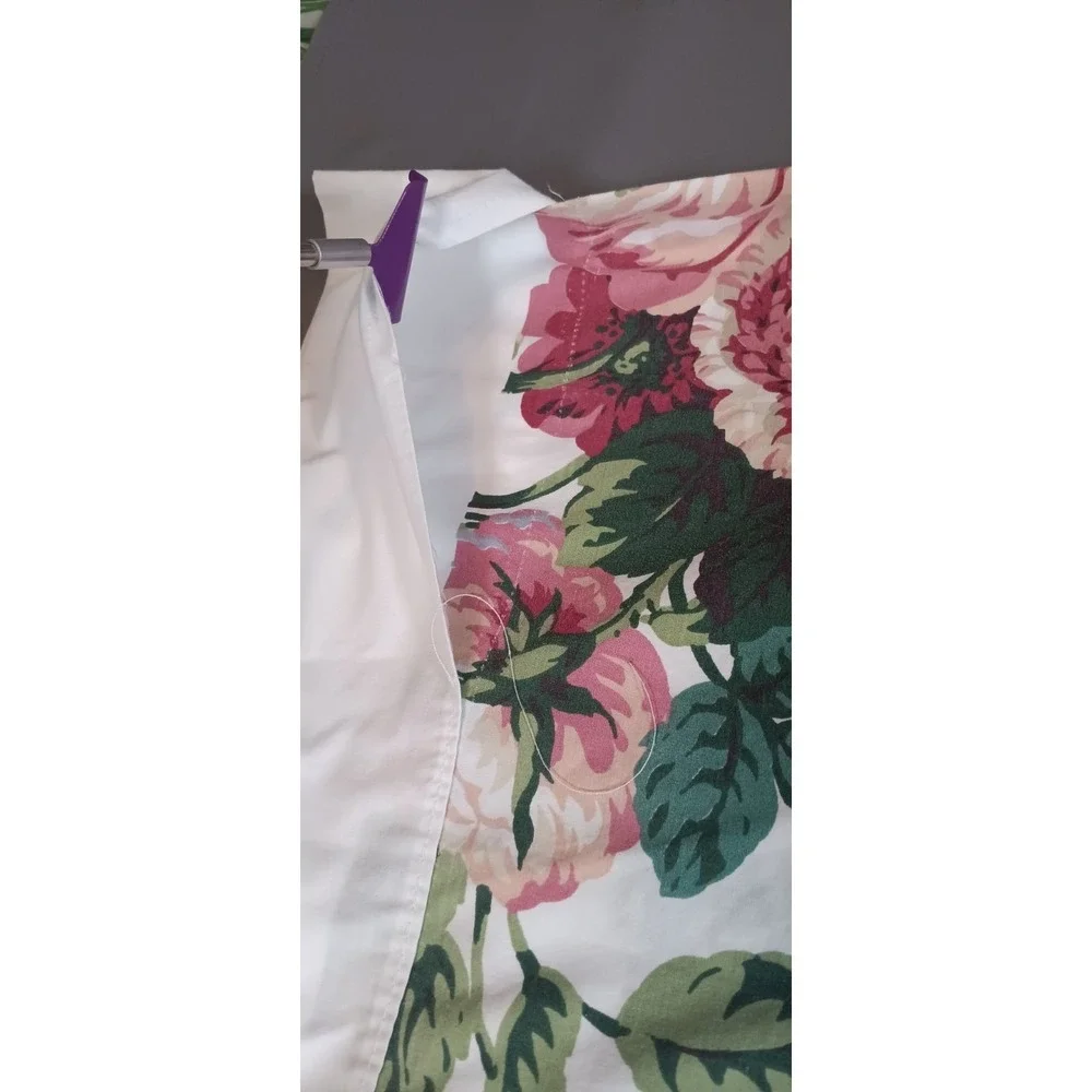 vintage cannon floral 2pc twin sheet shabby chic 90s cottagecore french country